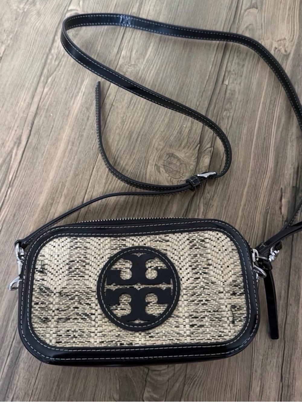 Tory Burch Raffia Miller Mini Woven Crossbody